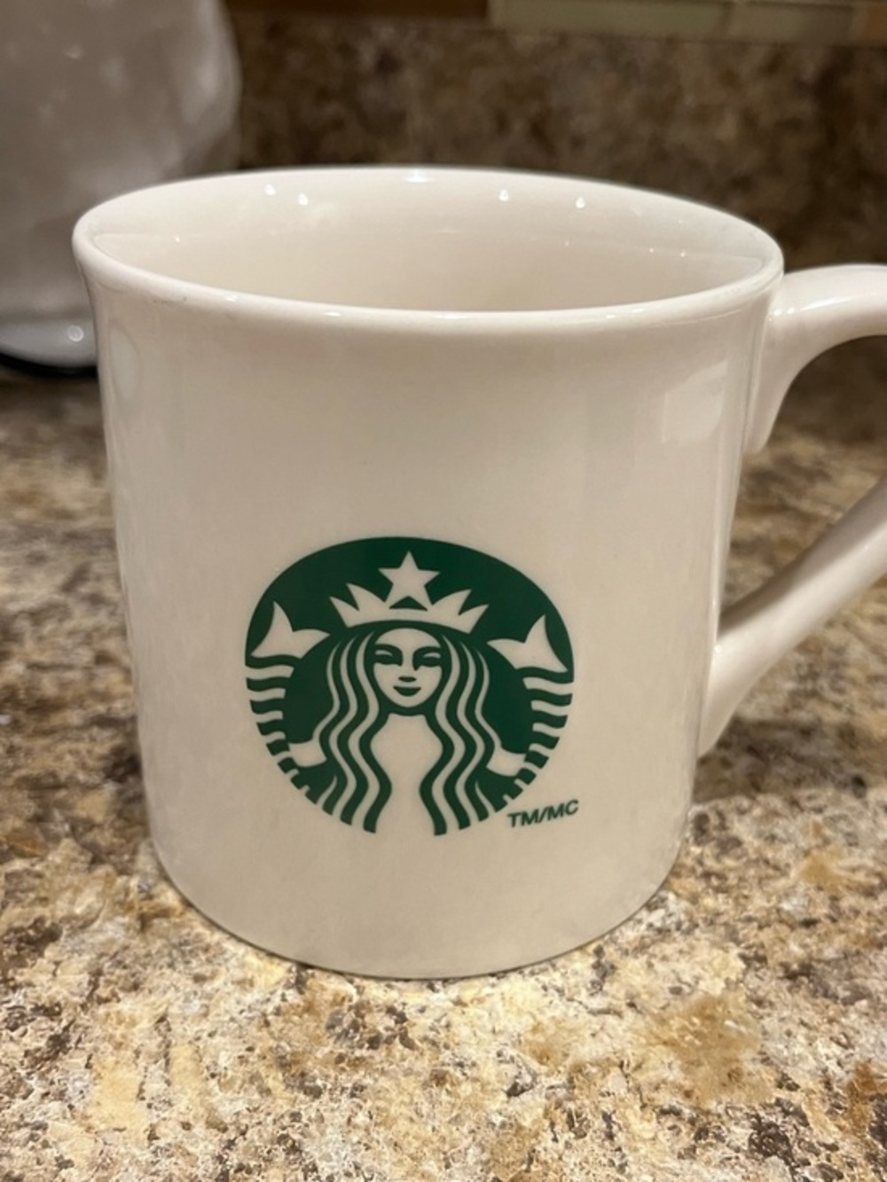 Starbucks White Mug with Green Siren Logo 14 oz.
